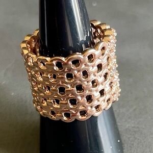 18K Rose Gold - Triple Plated - Rhodium Finish -  NEW  -